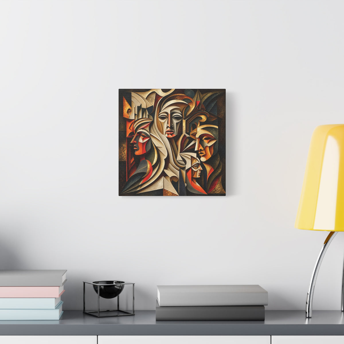 Ancestral Protectors | Cubist Spiritual Wall Art