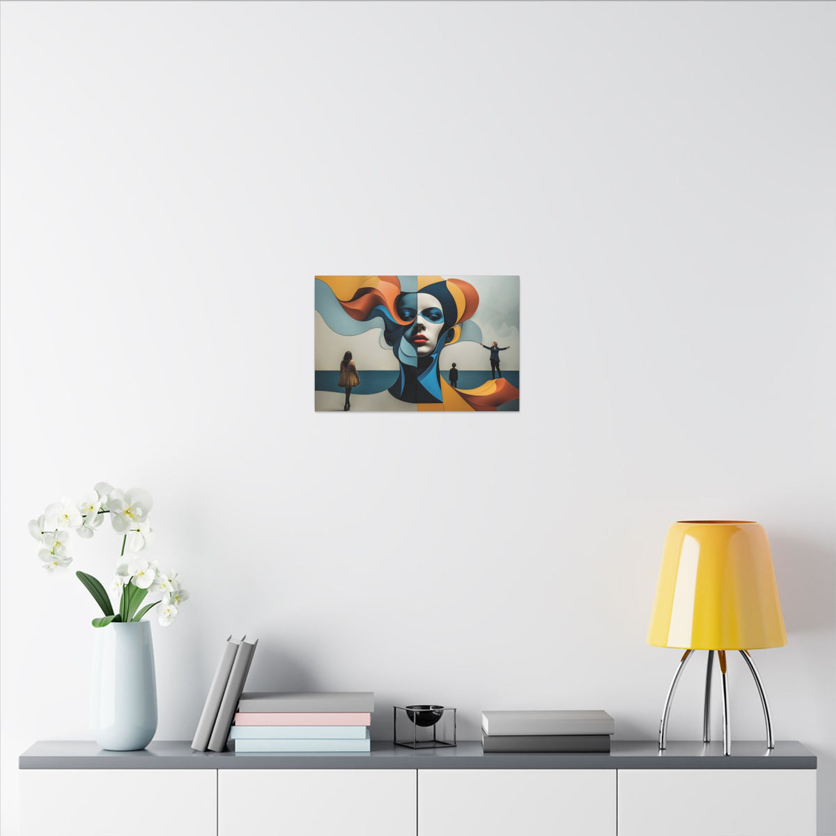 Between Tides – Modern Surreal Abstract Portrait Wall Art