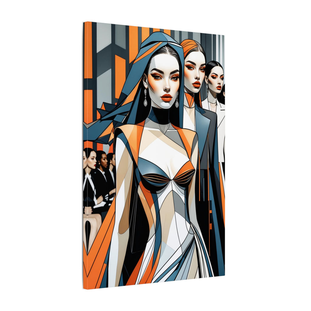 House of Poise – Futurist Fashion Runway Canvas Print