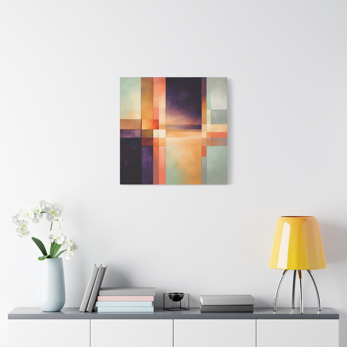 Between Light and Silence — Geometric Abstract Fine Art Print