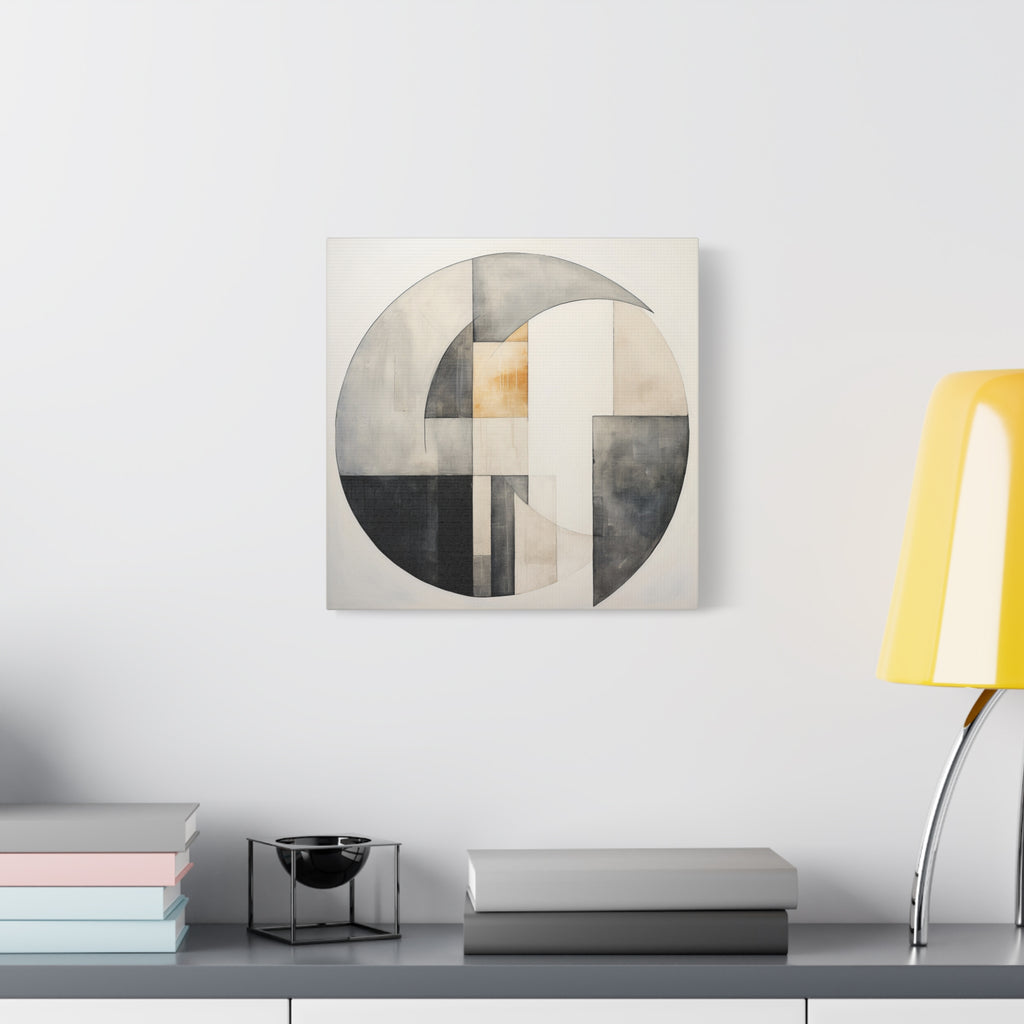 The Shape of Stillness — Minimalist Geometric Abstract Wall Art