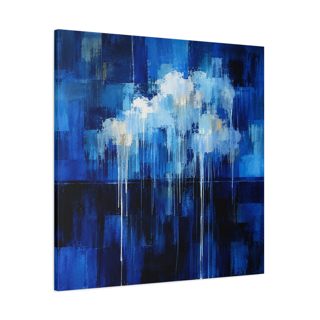 Quiet Storm — Atmospheric Blue Abstract Fine Art Print