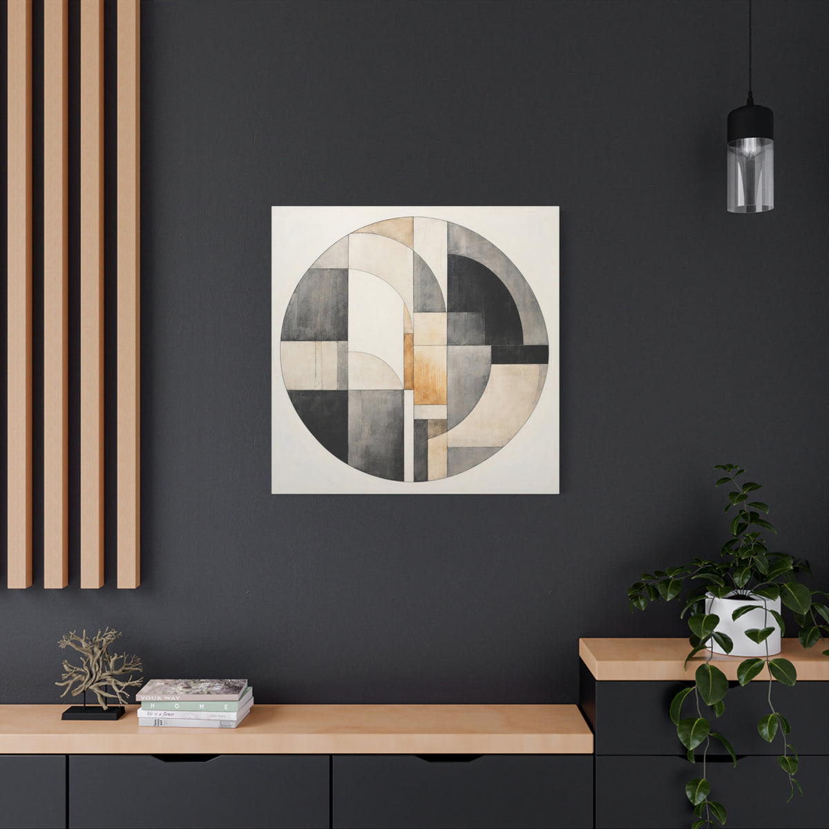 Arc of Balance — Minimalist Geometric Abstract Wall Art