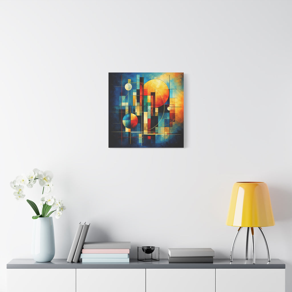 Solar Architecture — Modern Geometric Abstract Wall Art
