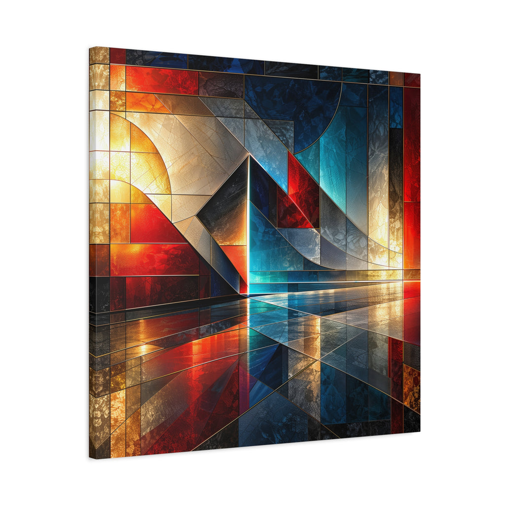 Reflected Passage — Architectural Geometric Abstract Fine Art Print
