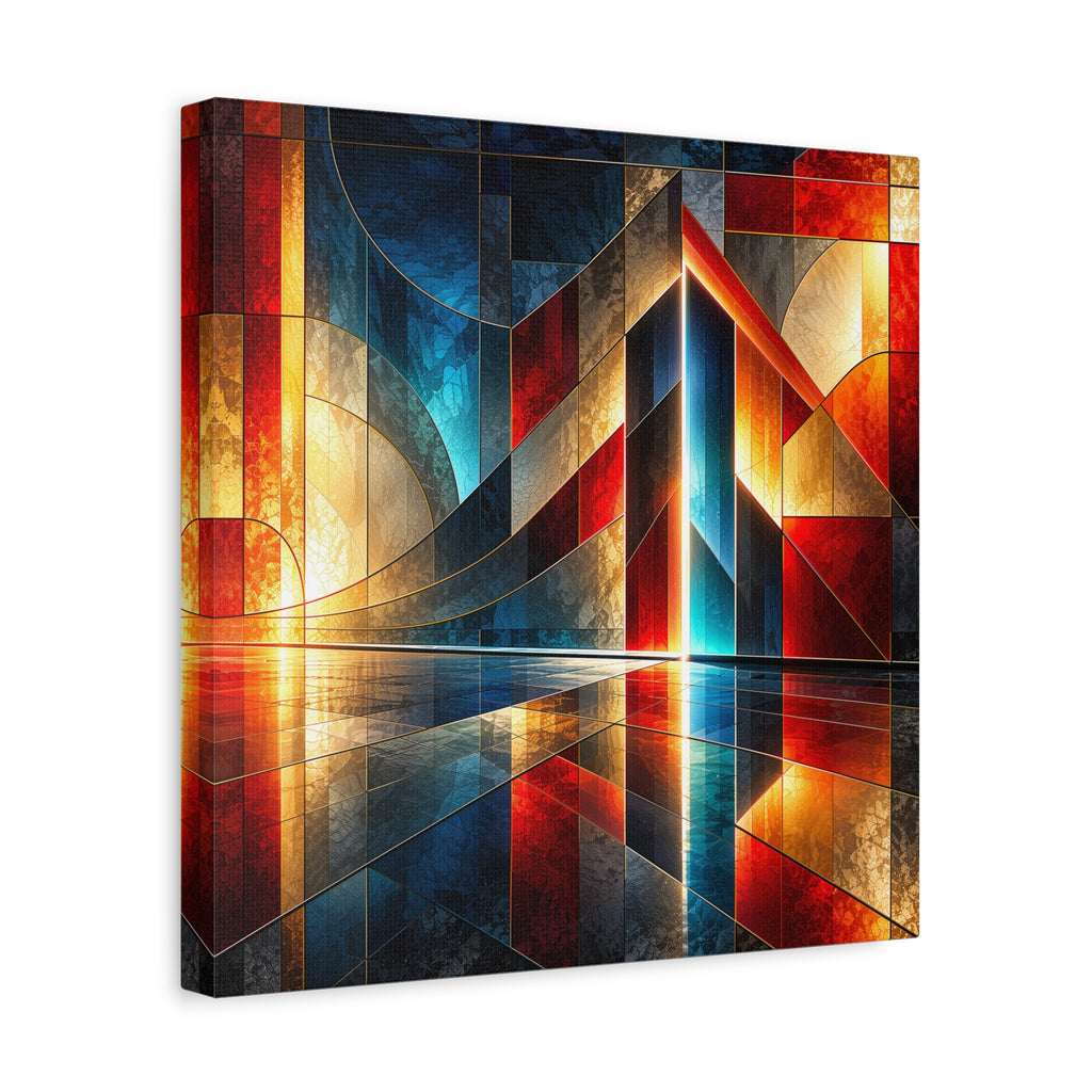 Luminous Threshold — Architectural Geometric Abstract Fine Art Print