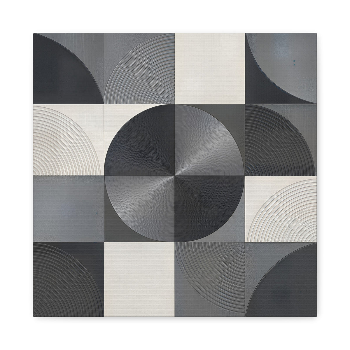 Concentric Balance — Minimalist Geometric Abstract Wall Art