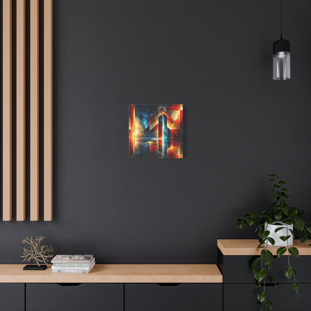 Luminous Threshold — Architectural Geometric Abstract Fine Art Print