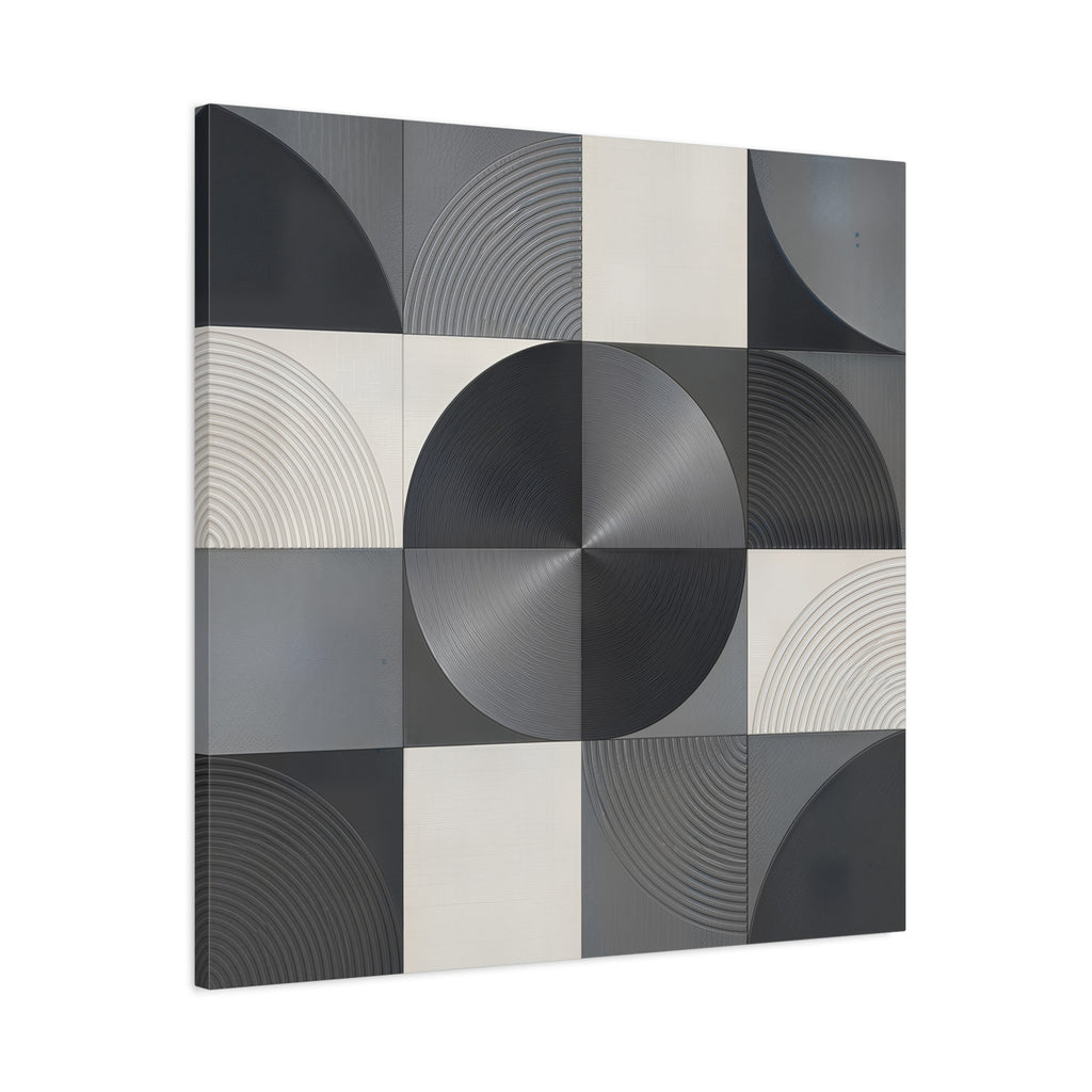 Concentric Balance — Minimalist Geometric Abstract Wall Art