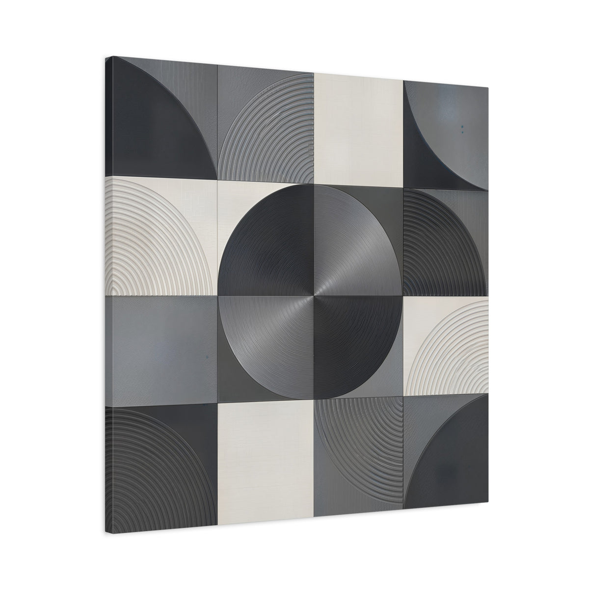 Concentric Balance — Minimalist Geometric Abstract Wall Art