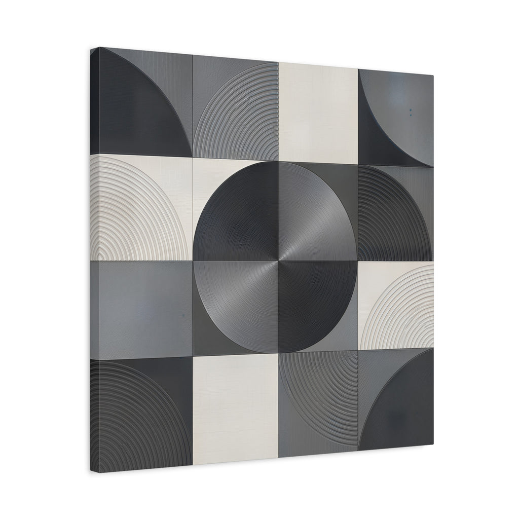 Concentric Balance — Minimalist Geometric Abstract Wall Art