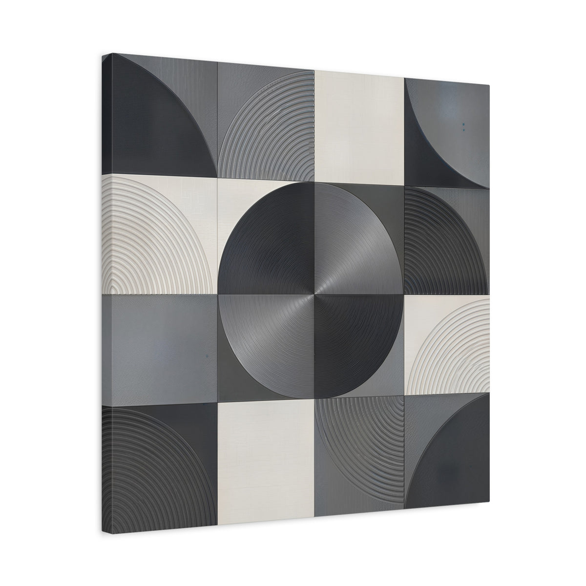 Concentric Balance — Minimalist Geometric Abstract Wall Art