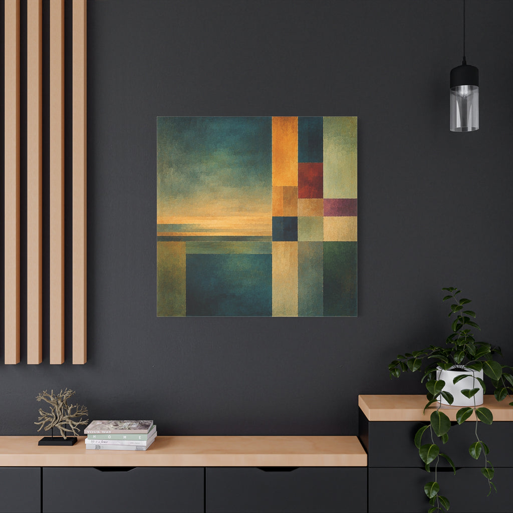 Still Horizon — Geometric Landscape Abstract Fine Art Print