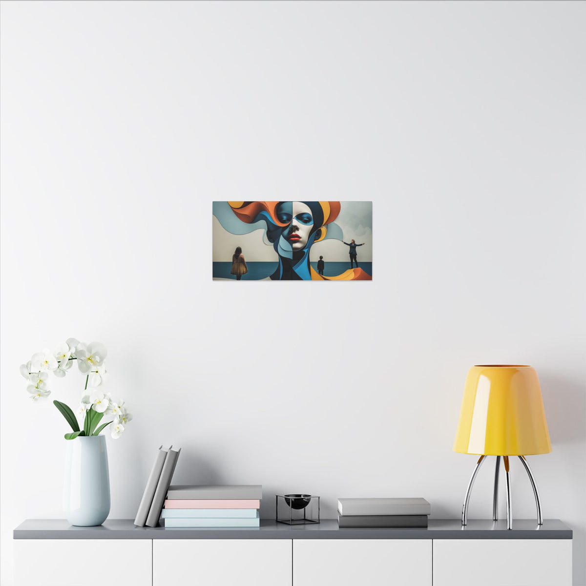 Between Tides – Modern Surreal Abstract Portrait Wall Art