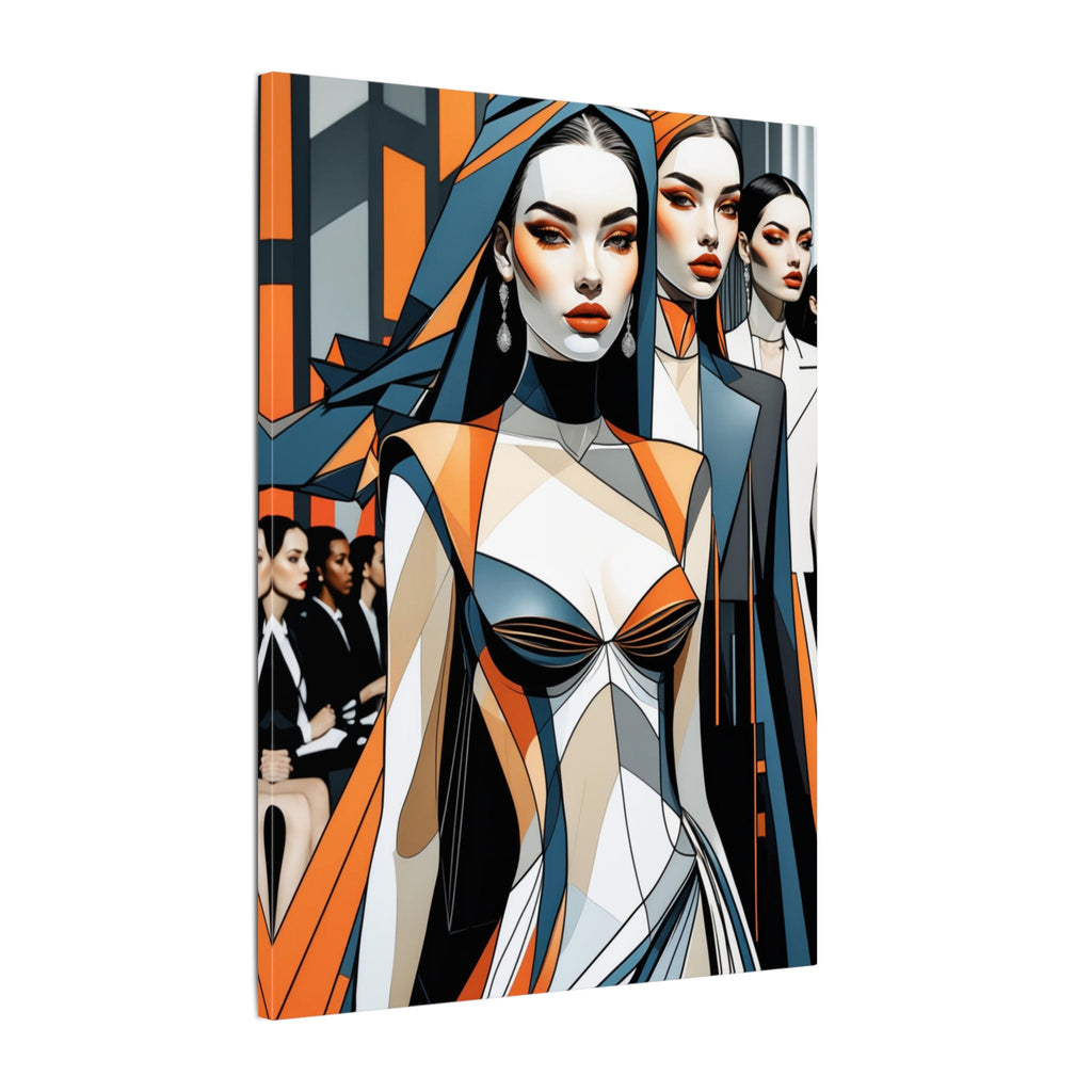 House of Poise – Futurist Fashion Runway Canvas Print