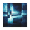 Blue Interval — Geometric Nocturne Abstract Fine Art Print