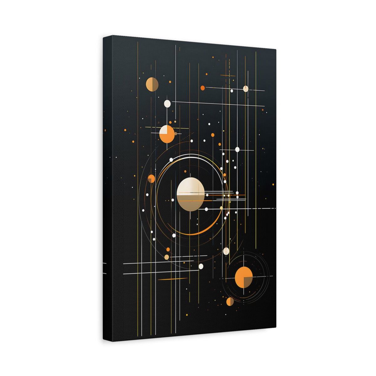 Orbital Measure – Geometric Celestial Abstract Canvas Print