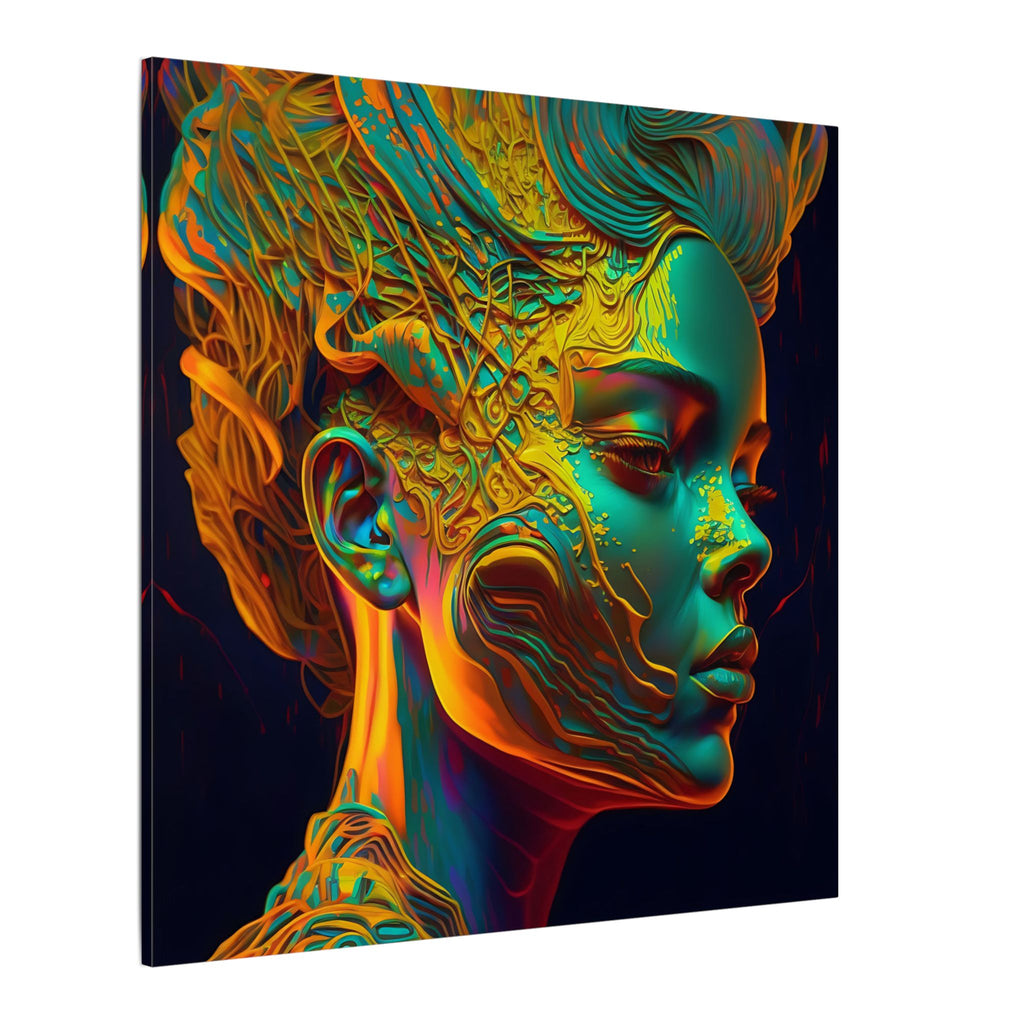 Living Ornament – Futurist Organic Portrait Canvas Print