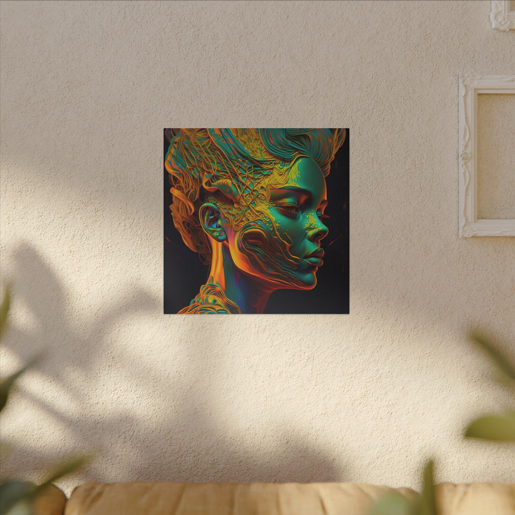 Living Ornament – Futurist Organic Portrait Canvas Print