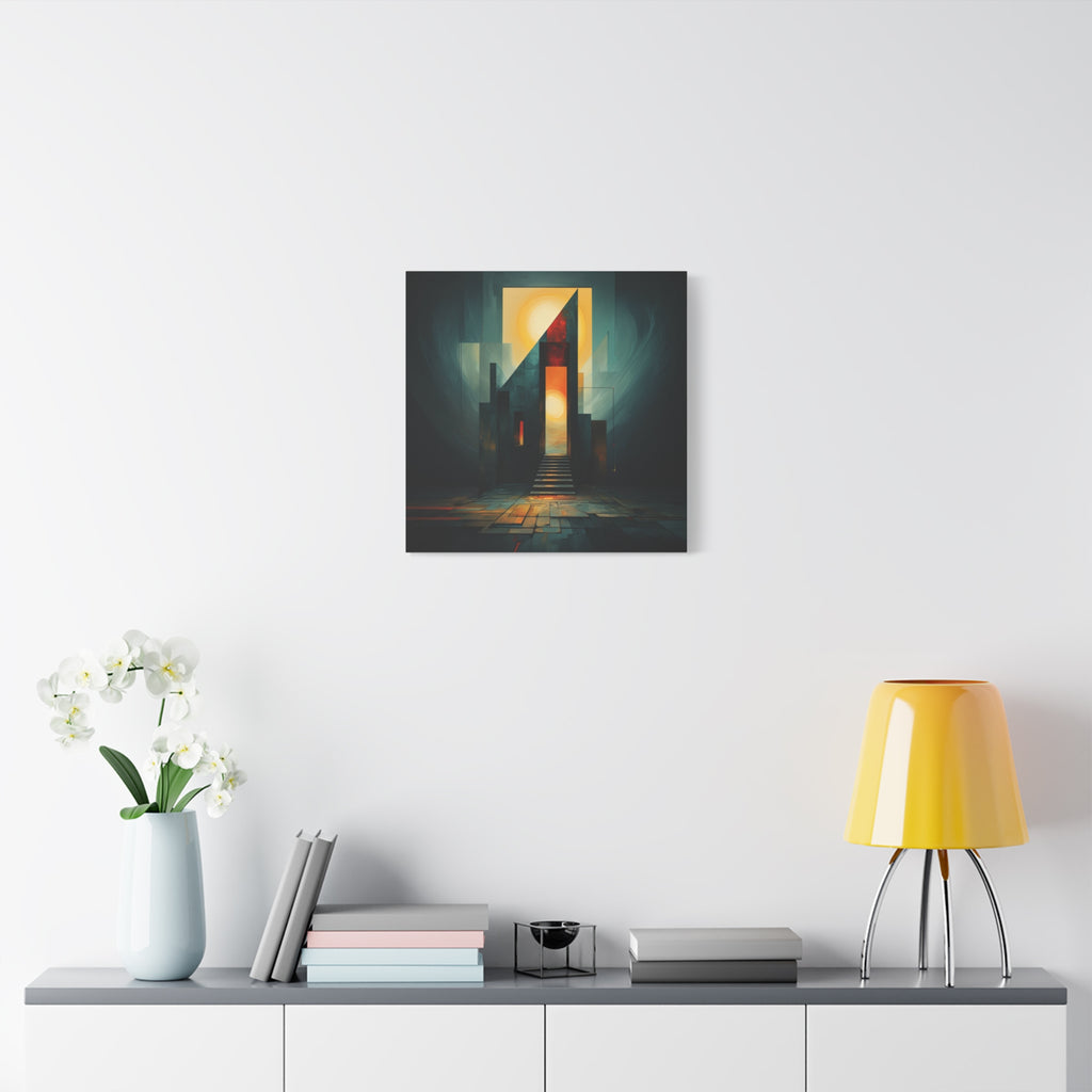 Ascend Into Light — Futuristic Architectural Abstract Wall Art