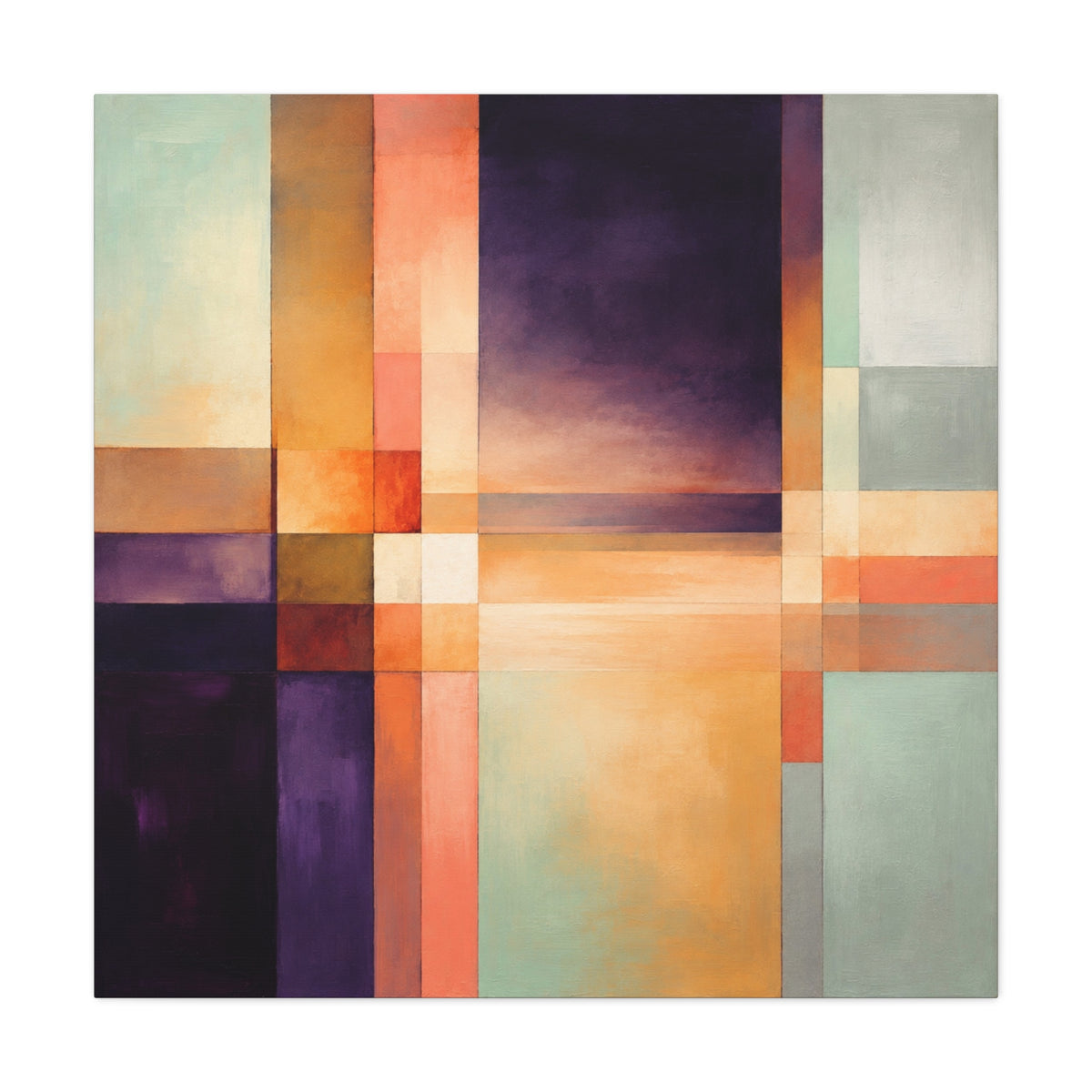 Between Light and Silence — Geometric Abstract Fine Art Print