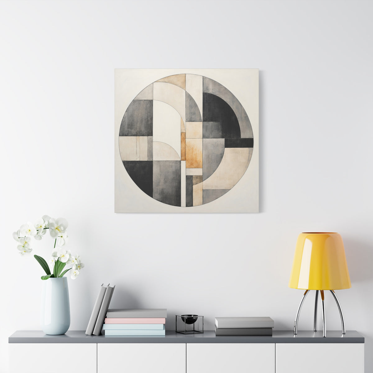 Arc of Balance — Minimalist Geometric Abstract Wall Art