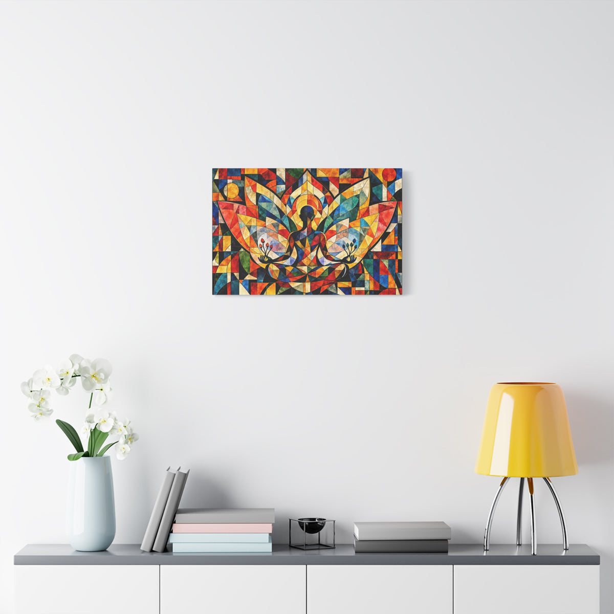Stillness in Flight — Geometric Meditation Fine Art Print