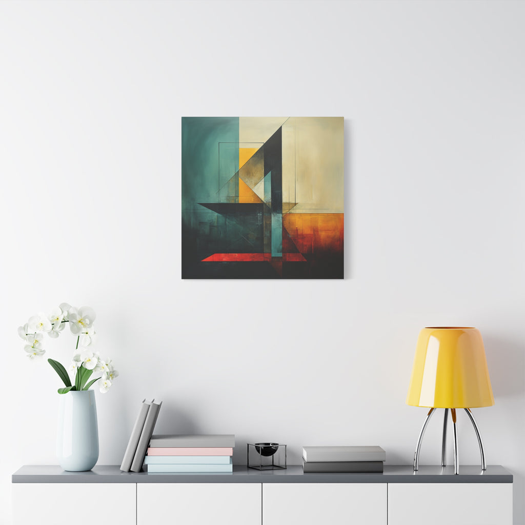 Built From Contrast — Modern Geometric Abstract Wall Art