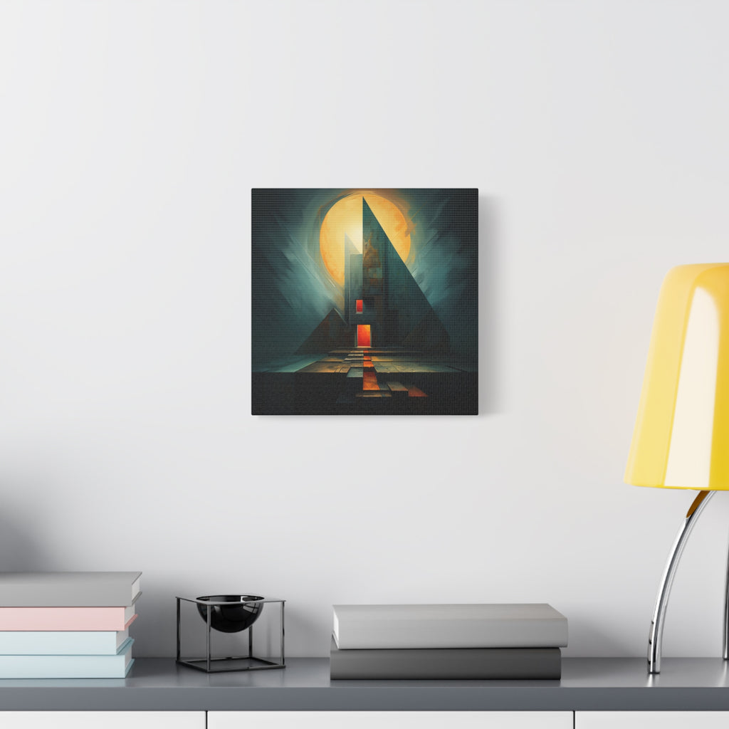 Beacon at the Edge — Futuristic Architectural Abstract Wall Art