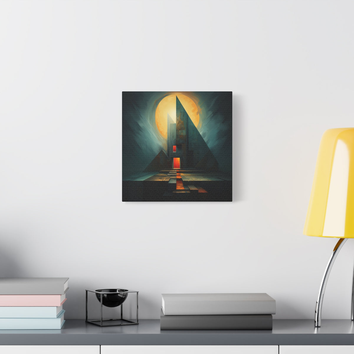Beacon at the Edge — Futuristic Architectural Abstract Wall Art