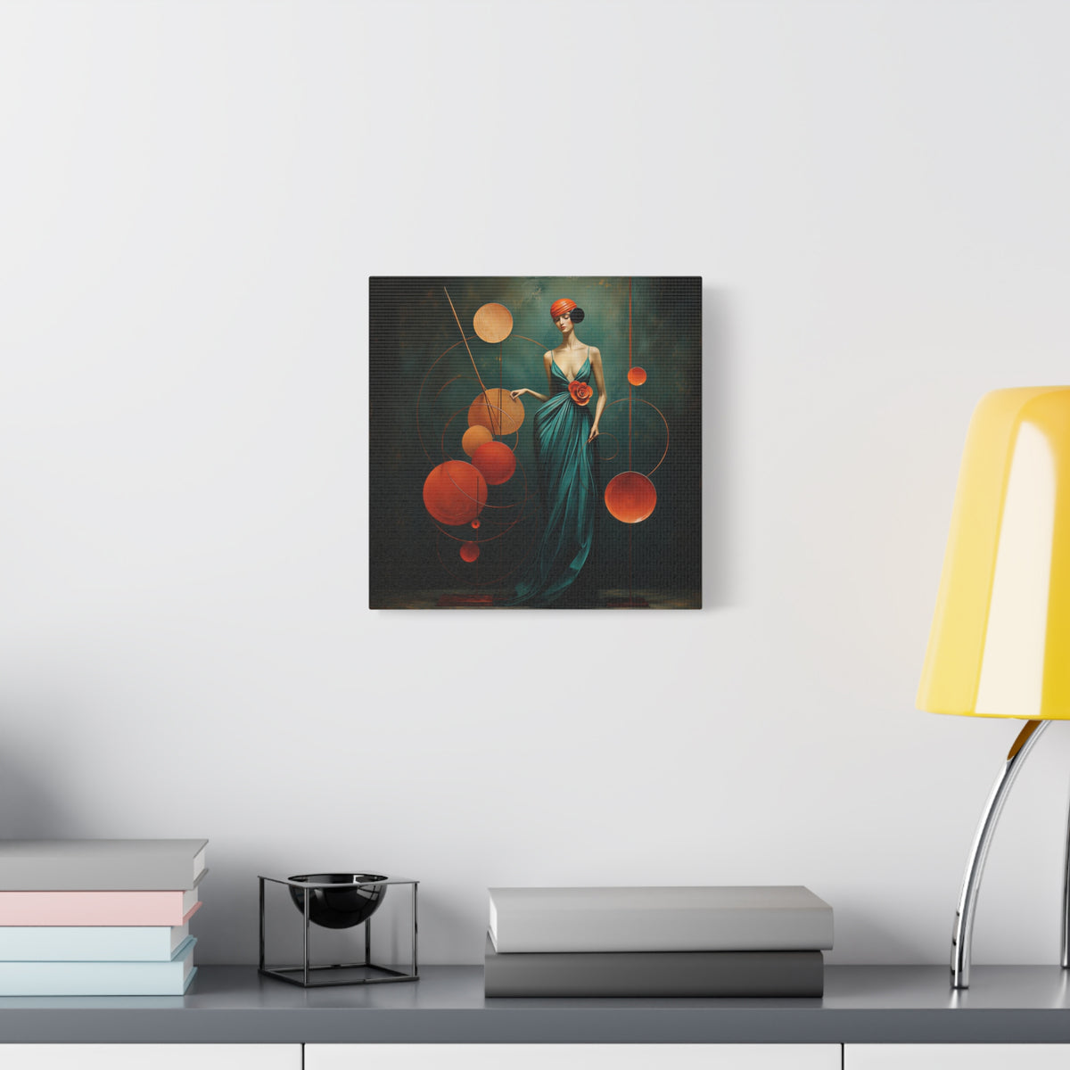 The Geometry of Grace — Art Deco Fashion Portrait Fine Art Print