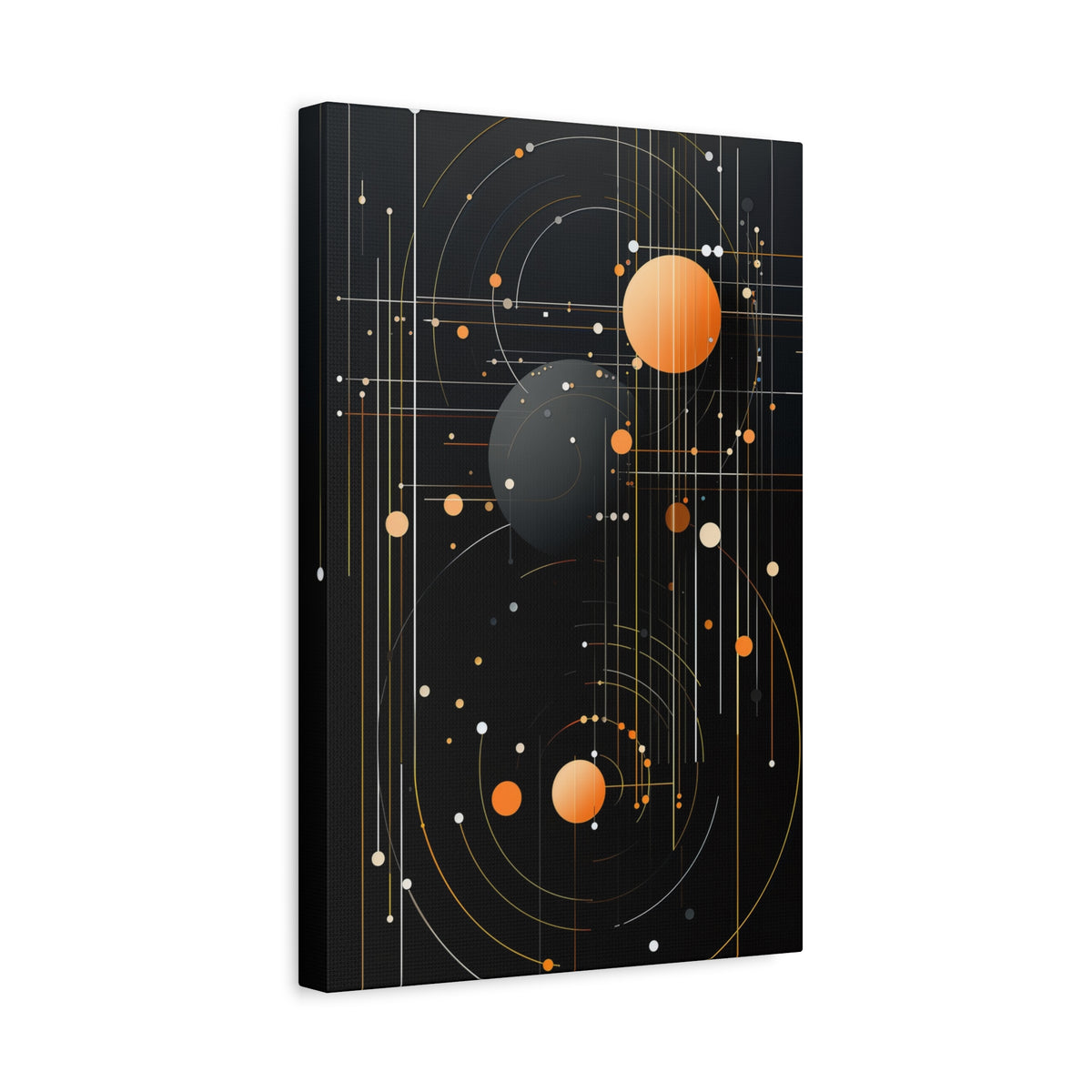 Orbital Convergence — Planetary Blueprint Fine Art Print