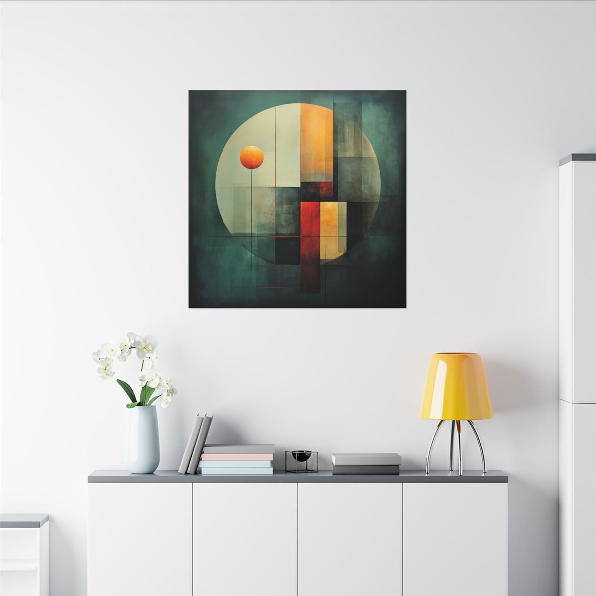 Still Point – Modern Geometric Abstract Canvas Print
