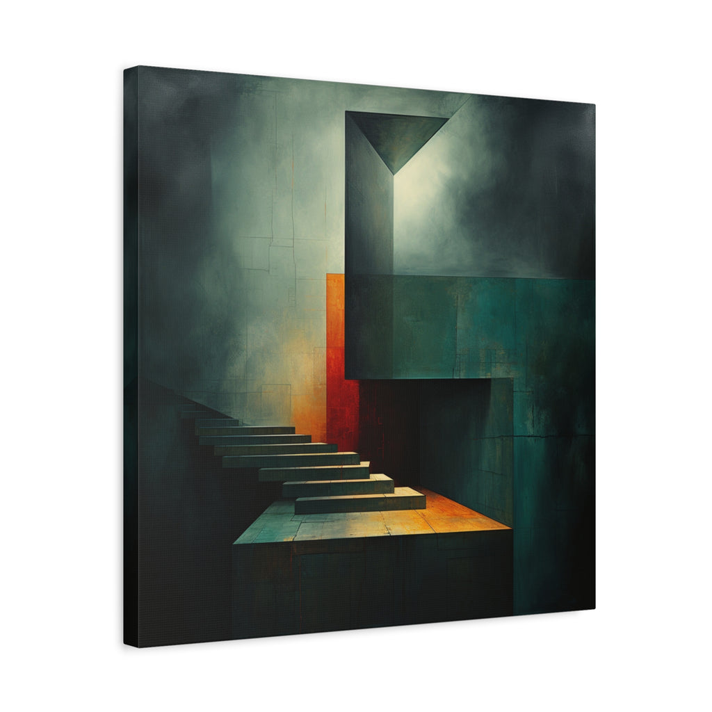 The Last Step Before Light — Modern Architectural Abstract Wall Art
