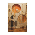 Rooms Beyond Time – Surreal Architectural Abstract Canvas Print