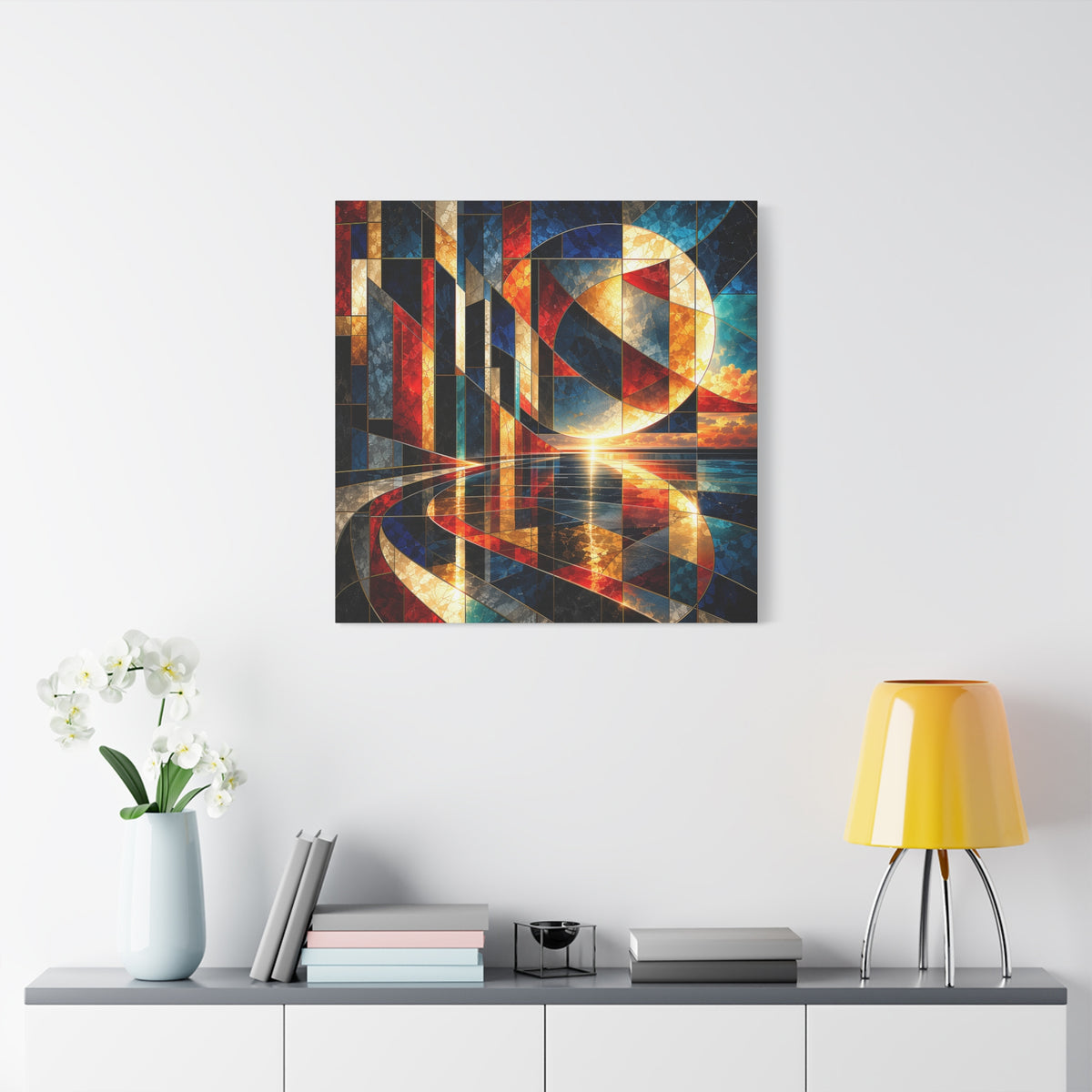 Solar Passage — Geometric Architectural Abstract Fine Art Print