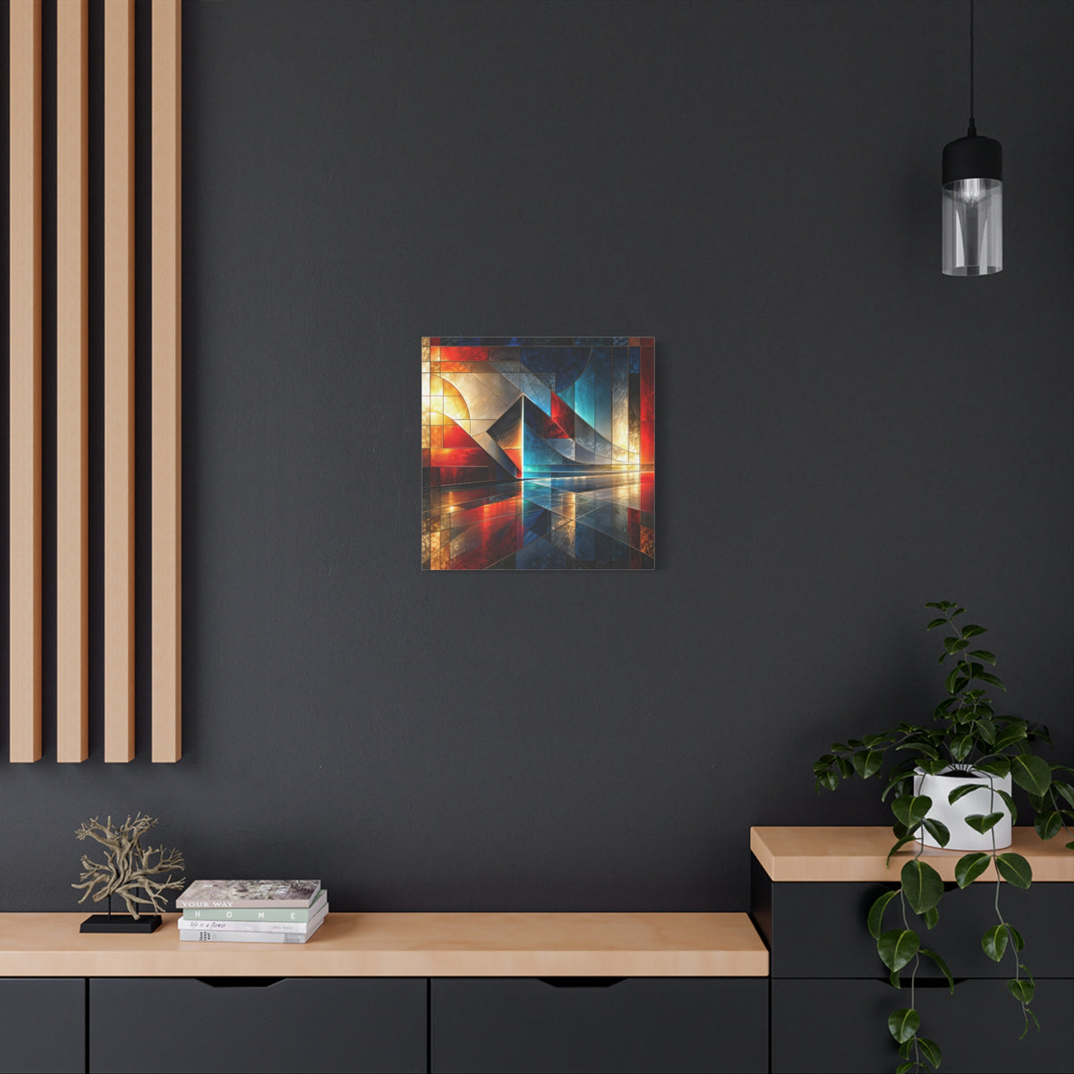 Reflected Passage — Architectural Geometric Abstract Fine Art Print