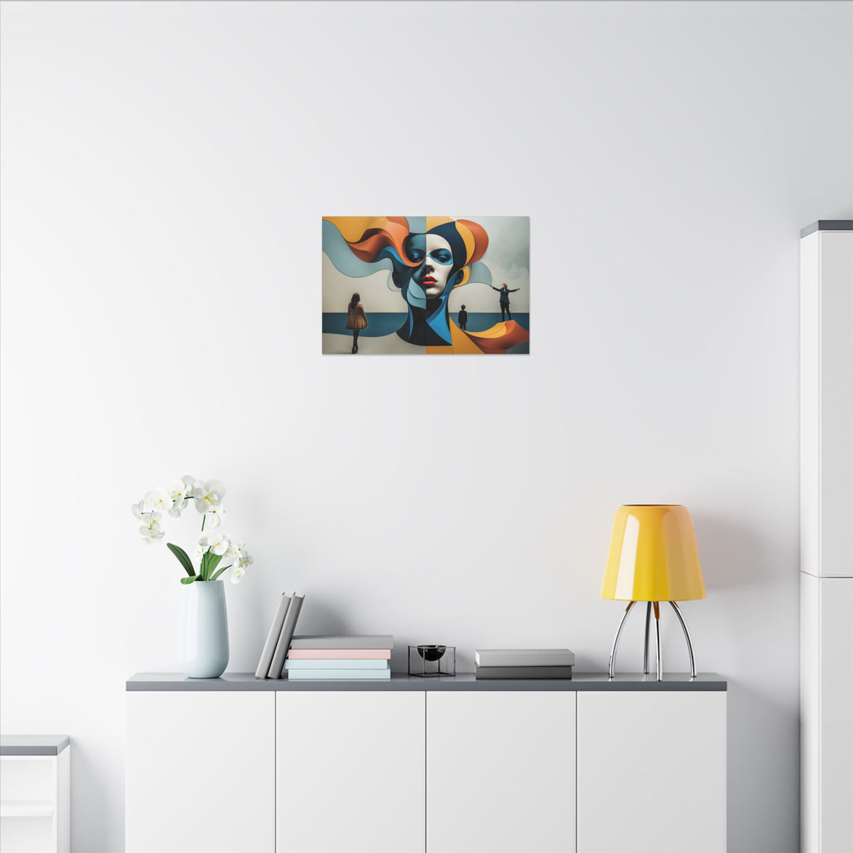 Between Tides – Modern Surreal Abstract Portrait Wall Art