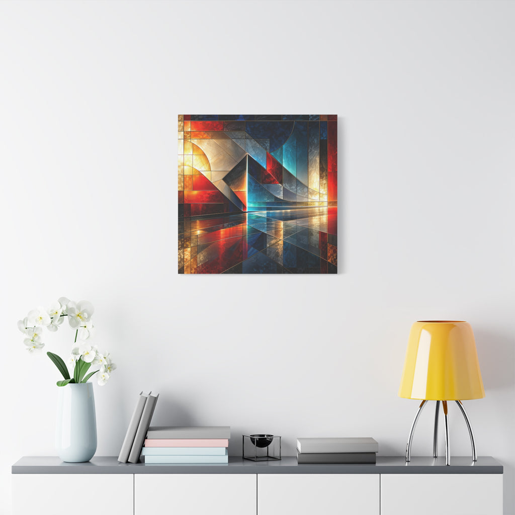 Reflected Passage — Architectural Geometric Abstract Fine Art Print