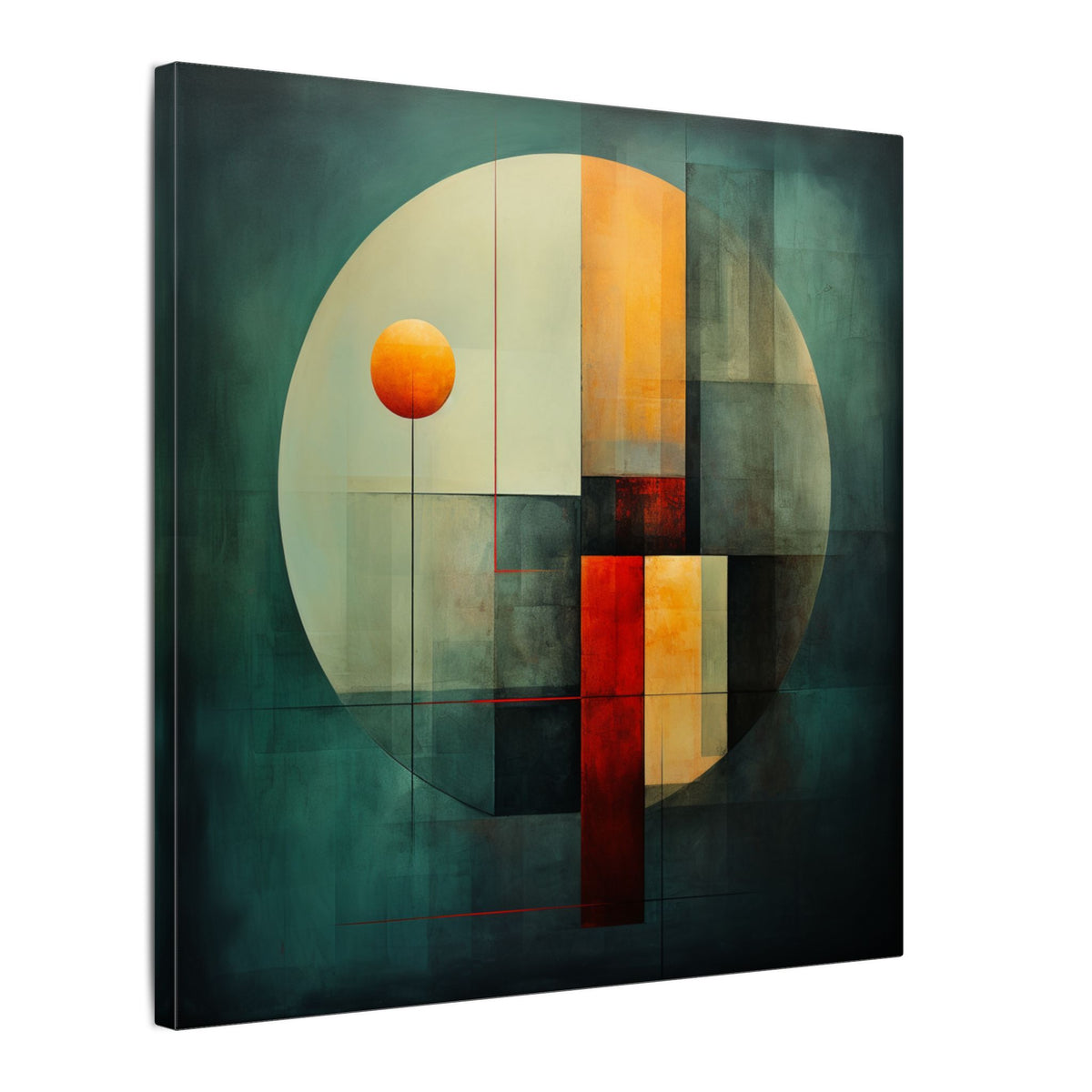 Still Point – Modern Geometric Abstract Canvas Print
