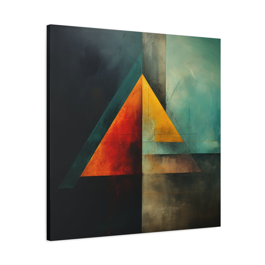 Point of Convergence — Modern Geometric Abstract Wall Art