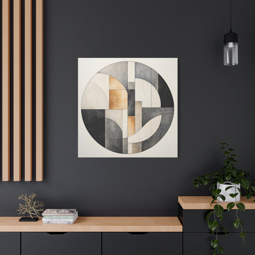 Quiet Architecture — Minimalist Geometric Abstract Wall Art