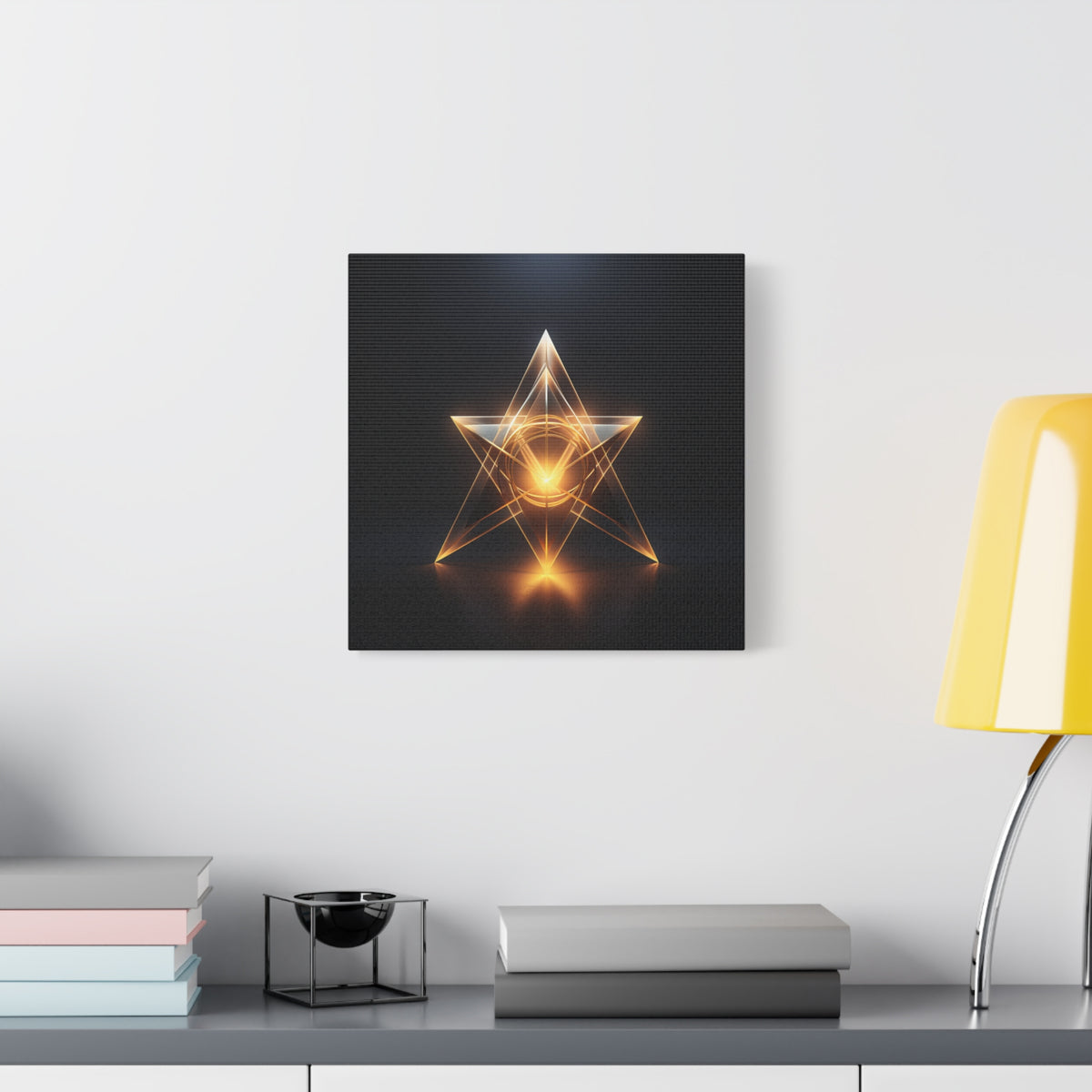 Star of Becoming — Futuristic Sacred Geometry Wall Art