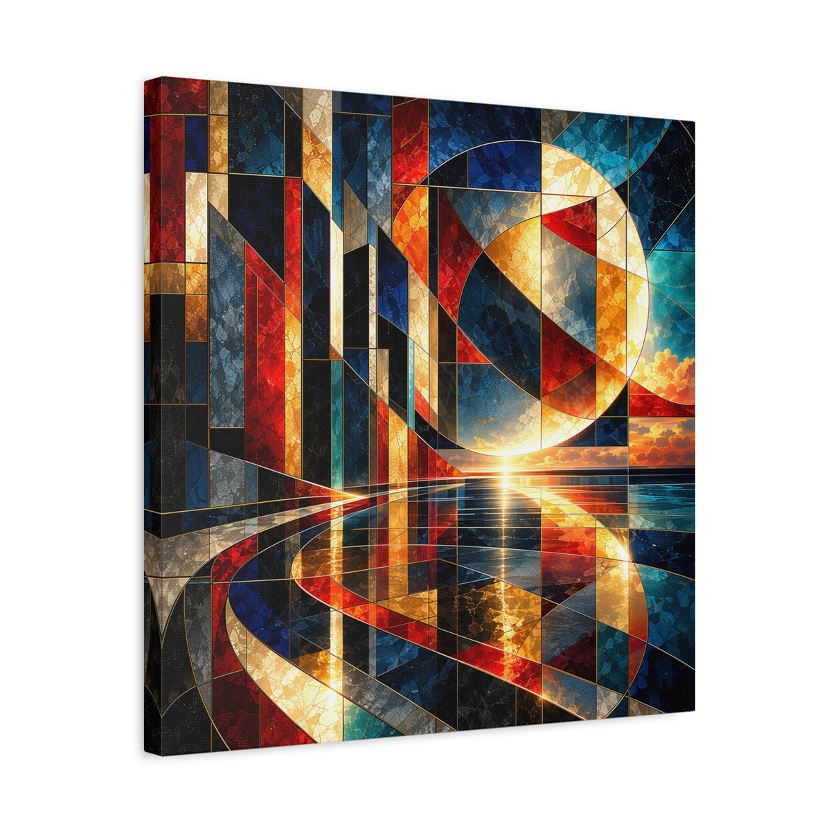 Solar Passage — Geometric Architectural Abstract Fine Art Print