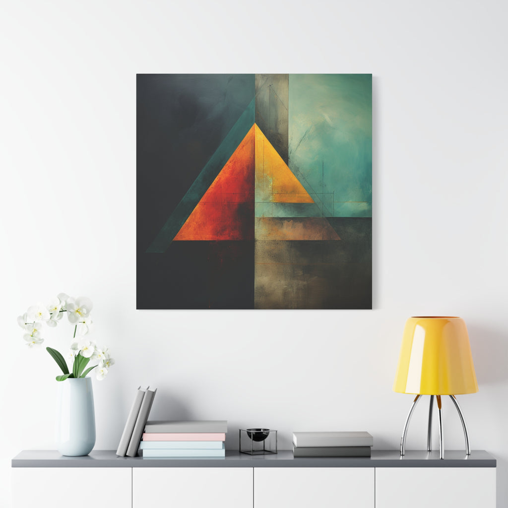 Point of Convergence — Modern Geometric Abstract Wall Art