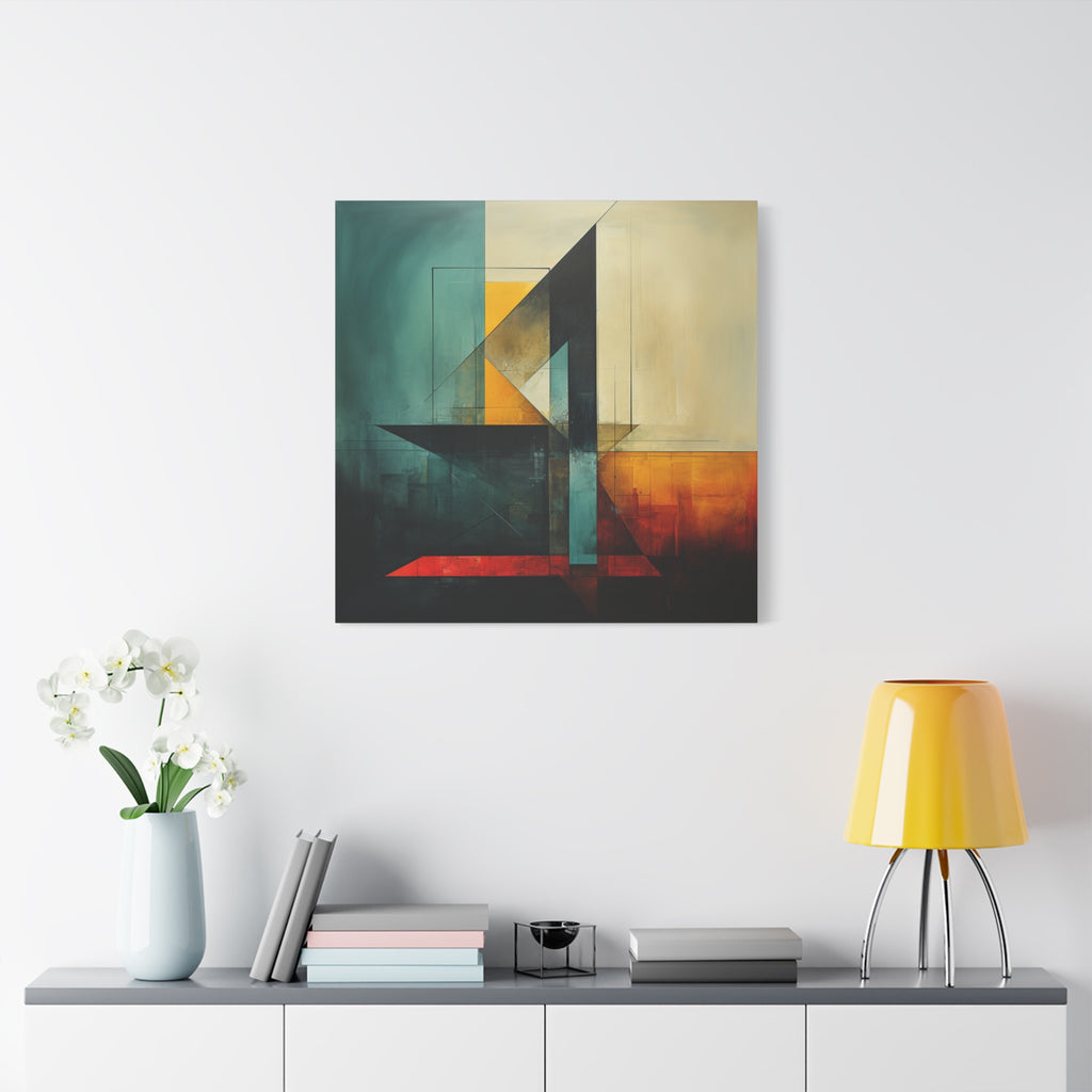 Built From Contrast — Modern Geometric Abstract Wall Art