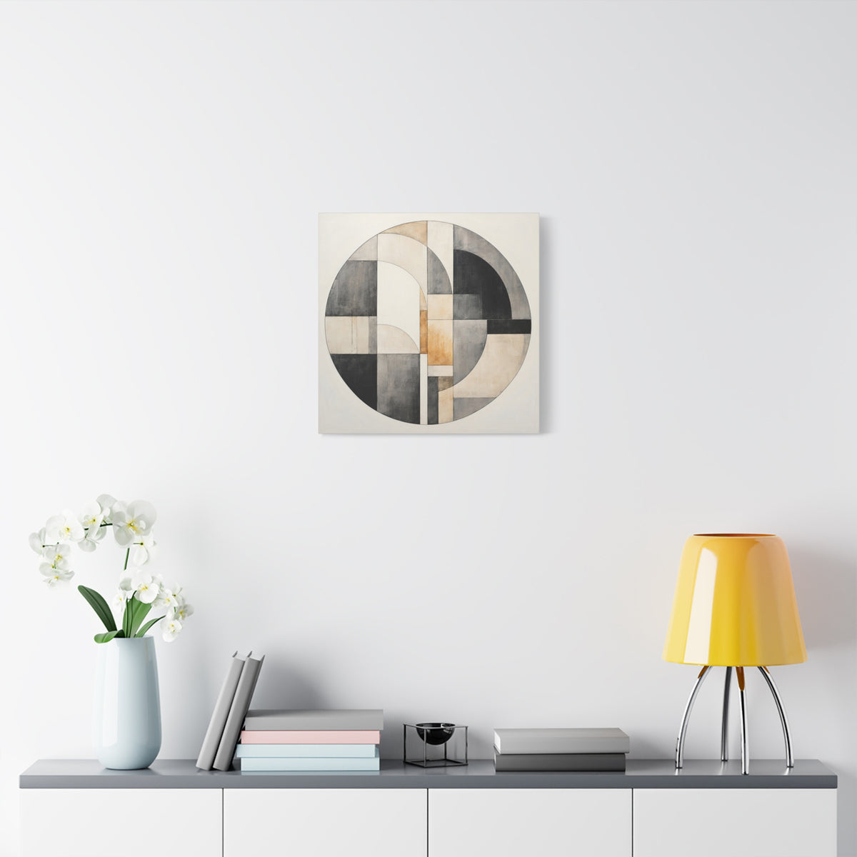 Arc of Balance — Minimalist Geometric Abstract Wall Art