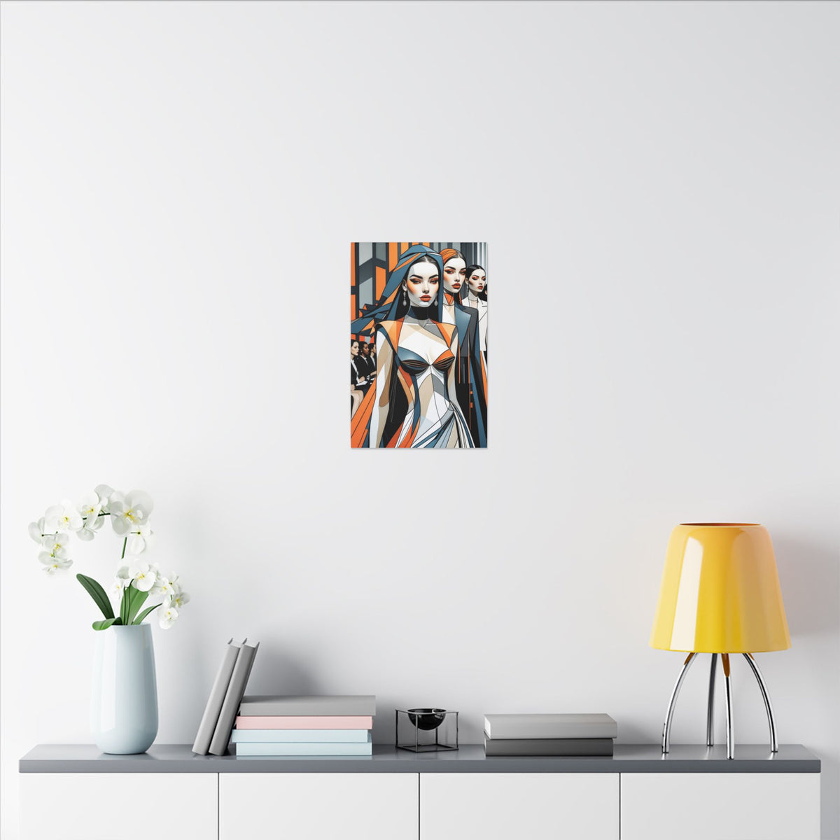 House of Poise – Futurist Fashion Runway Canvas Print