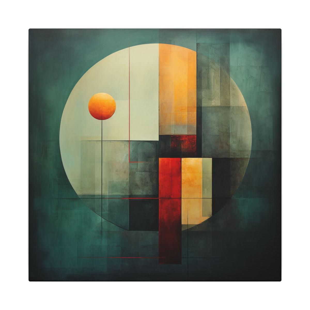 Still Point – Modern Geometric Abstract Canvas Print