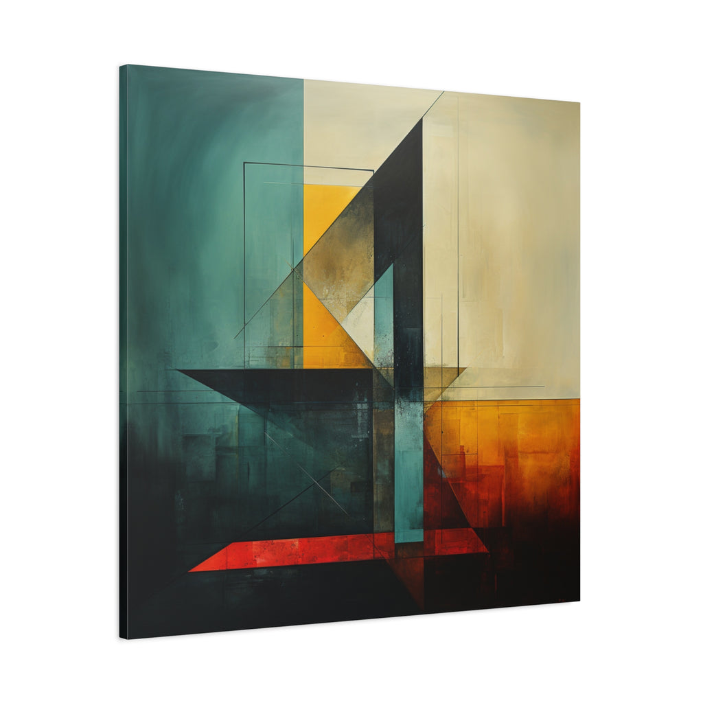 Built From Contrast — Modern Geometric Abstract Wall Art